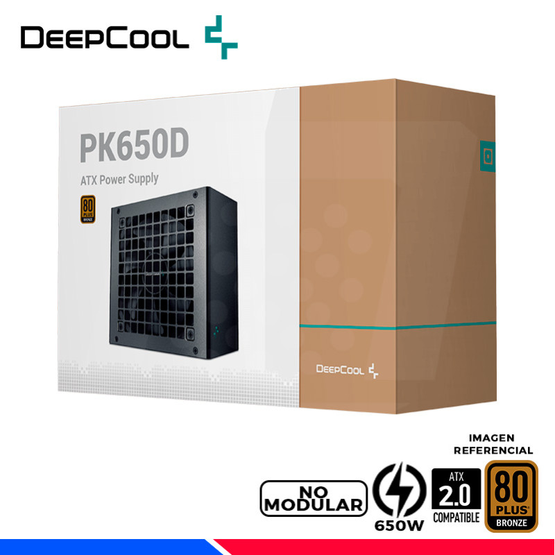FUENTE DE PODER DEEPCOOL PK650D, 80 PLUS BRONZE, 650W