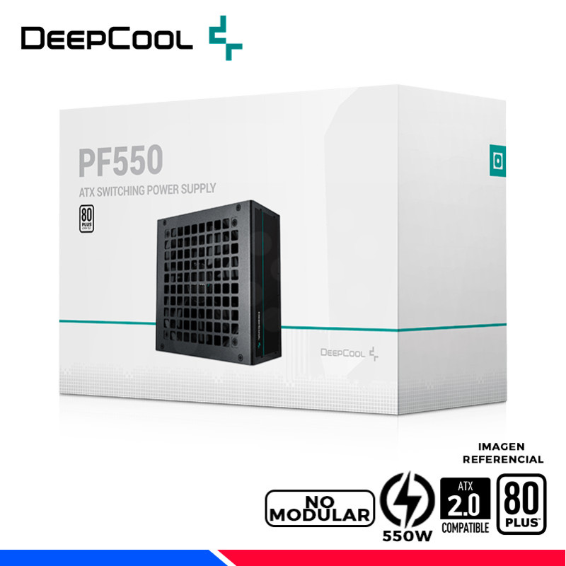 FUENTE DE PODER DEEPCOOL PF550, 80 PLUS WHITE, 550W