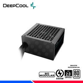 FUENTE DE PODER DEEPCOOL PF550, 80 PLUS WHITE, 550W