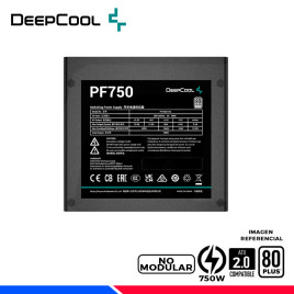 FUENTE DE PODER DEEPCOOL PF750, 80 PLUS WHITE, 750W