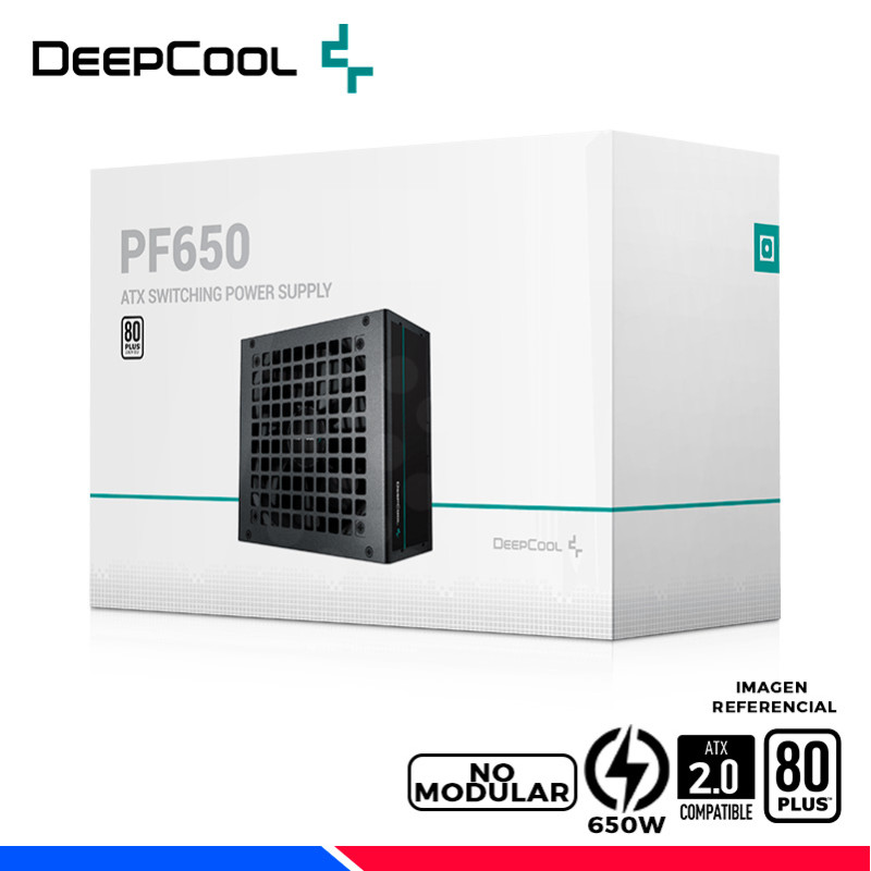 FUENTE DE PODER DEEPCOOL PF650, 80 PLUS WHITE, 650W