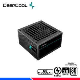 FUENTE DE PODER DEEPCOOL PF650, 80 PLUS WHITE, 650W