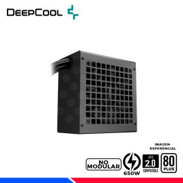 FUENTE DE PODER DEEPCOOL PF650, 80 PLUS WHITE, 650W