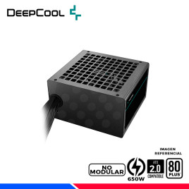 FUENTE DE PODER DEEPCOOL PF650, 80 PLUS WHITE, 650W