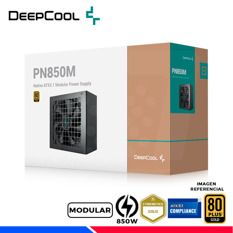 FUENTE DE PODER DEEPCOOL PN850M, 80 PLUS GOLD MODULAR, 850W