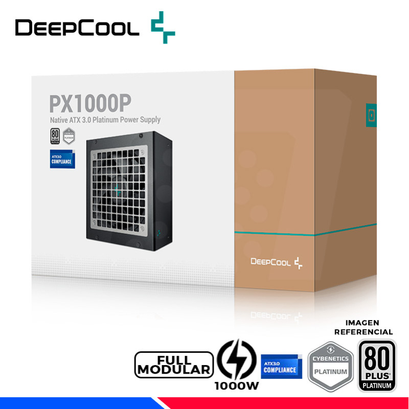 FUENTE DE PODER DEEPCOOL PX1000P, 80 PLUS PLATINUM, FULL MODULAR, 1000W