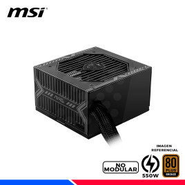 FUENTE DE PODER MSI MAG A550BN, 80 PLUS BRONZE 550W.