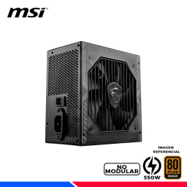 FUENTE DE PODER MSI MAG A550BN, 80 PLUS BRONZE 550W.