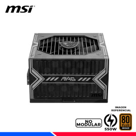 FUENTE DE PODER MSI MAG A550BN, 80 PLUS BRONZE 550W.