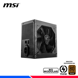 FUENTE DE PODER MSI MAG A750BN PCIE5, 80 PLUS BRONZE, 750W