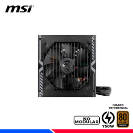FUENTE DE PODER MSI MAG A750BN PCIE5, 80 PLUS BRONZE, 750W