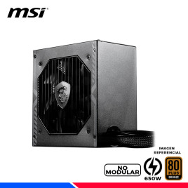 FUENTE DE PODER MSI MAG A650BN, 80 PLUS BRONZE 650W.