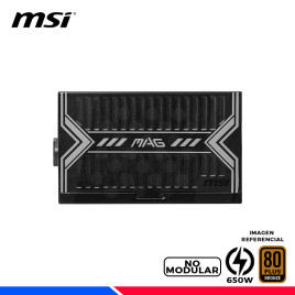 FUENTE DE PODER MSI MAG A650BN, 80 PLUS BRONZE 650W.