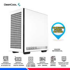 CASE DEEPCOOL CH370 WH, V/TEMPLADO