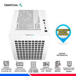CASE DEEPCOOL CH370 WH, V/TEMPLADO