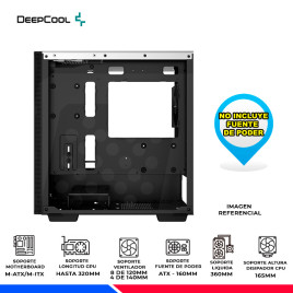 CASE DEEPCOOL CH370 WH, V/TEMPLADO