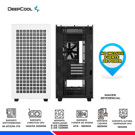 CASE DEEPCOOL CH370 WH, V/TEMPLADO