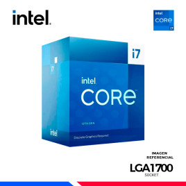 PROCESADOR INTEL CORE i7-13700F, Cache 30MB, Hasta 5.2 Ghz.