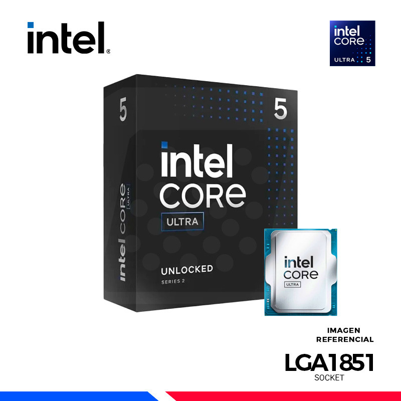 PROCESADOR INTEL CORE ULTRA 5 245K, Cache 24 MB, Hasta 5.20 Ghz.