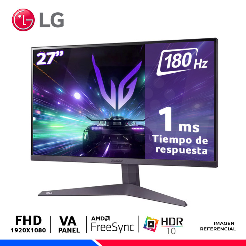 MONITOR GAMING LG UltraGear 27GS50F-B, 27" VA, FHD, 180Hz, 1ms, FreeSync MONITOR GAMING LG UltraGear 27GS50F-B, 27" VA, FHD, 180Hz, 1ms, FreeSync