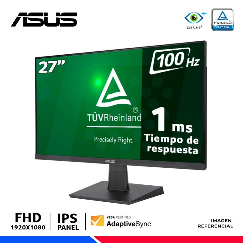 MONITOR GAMING ASUS VA27EHF, 27" FHD, 100Hz, 1ms, Eye Care+ MONITOR GAMING ASUS VA27EHF, 27" FHD, 100Hz, 1ms, Eye Care+