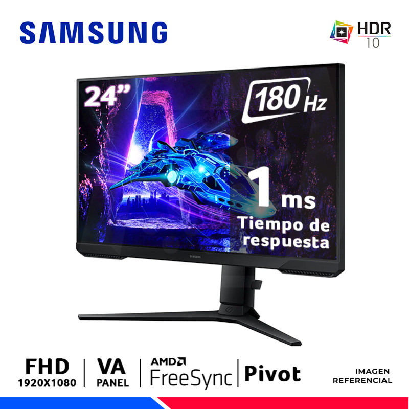 MONITOR SAMSUNG LS24DG300ELXPE, Odyssey G3, 24" VA, FHD, 180Hz, 1ms, FreeSync MONITOR SAMSUNG LS24DG300ELXPE, Odyssey G3, 24" VA, FHD, 180Hz, 1ms, FreeSync
