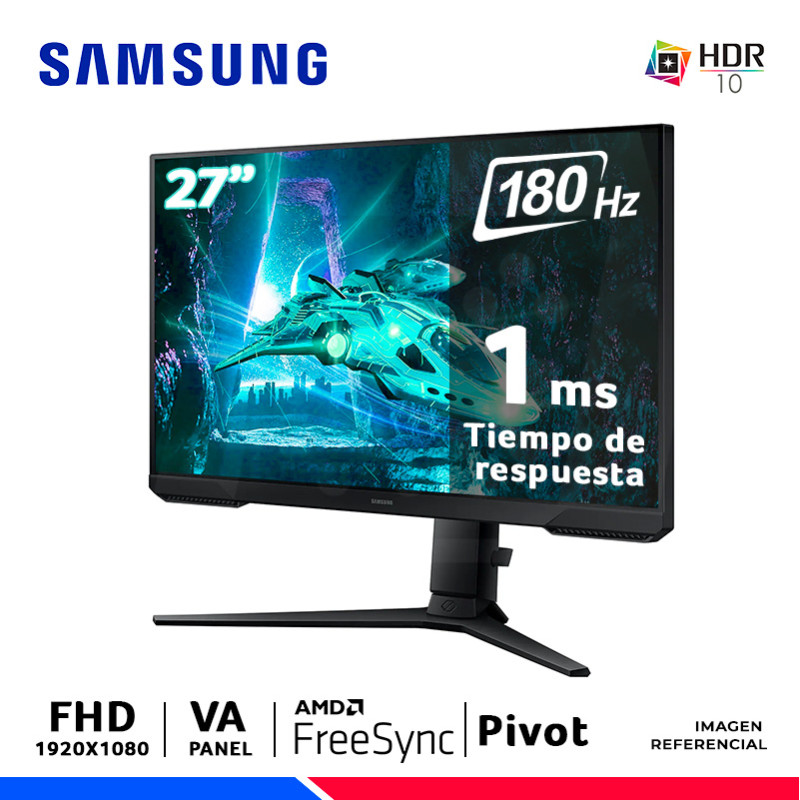 MONITOR SAMSUNG LS27DG300ELXPE, Odyssey G3, 27" VA, 180Hz, 1ms, FreeSync MONITOR SAMSUNG LS27DG300ELXPE, Odyssey G3, 27" VA, 180Hz, 1ms, FreeSync