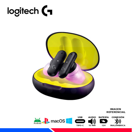 AURICULAR GAMING LOGITECH G FITS TRUE, INALAMBRICO LIGHTSPEED, BT, BLACK