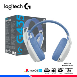 AURICULAR GAMING LOGITECH G435 INALAMBRICO LIGHTSPEED WHITE