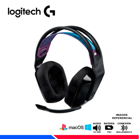 AURICULAR GAMING LOGITECH G535 INALAMBRICO LIGHTSPEED BLACK