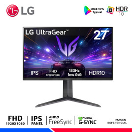 MONITOR GAMING LG UltraGear 27GS65F-B, 27" IPS, FHD, 180Hz, 1ms, G-Sync