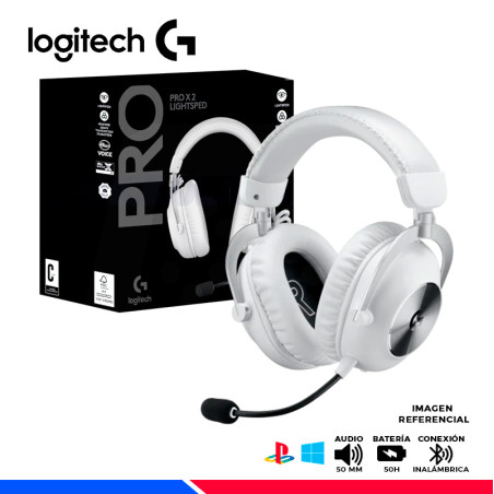 AURICULAR GAMING LOGITECH G PRO X 2 LIGHTSPEED, WHITE