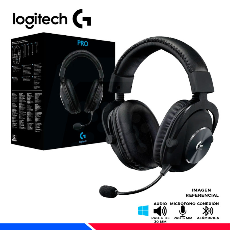 AURICULAR GAMING LOGITECH G PRO BLACK AURICULAR GAMING LOGITECH G PRO BLACK