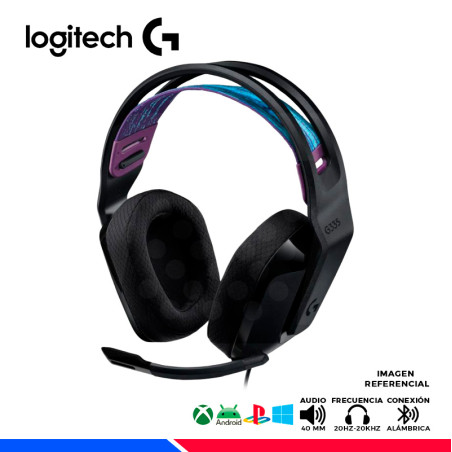 AURICULAR GAMING LOGITECH G335 BLACK