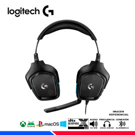 AURICULAR GAMING LOGITECH G432, 7.1, BLACK