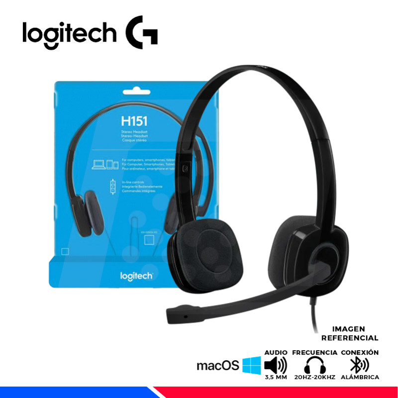 AURICULAR LOGITECH H151 BLACK AURICULAR LOGITECH H151 BLACK
