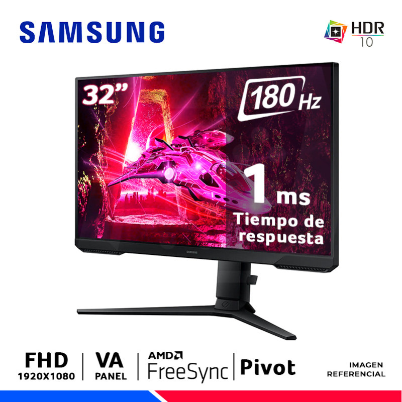 MONITOR SAMSUNG LS32DG300ELXPE, Odyssey G3, 32" VA, FHD, 180Hz, 1ms, FreeSync