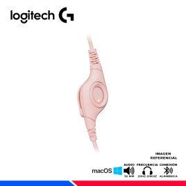 MICROFONO AURICULAR LOGITECH H390 USB, CANCELACION DE RUIDO ROSE