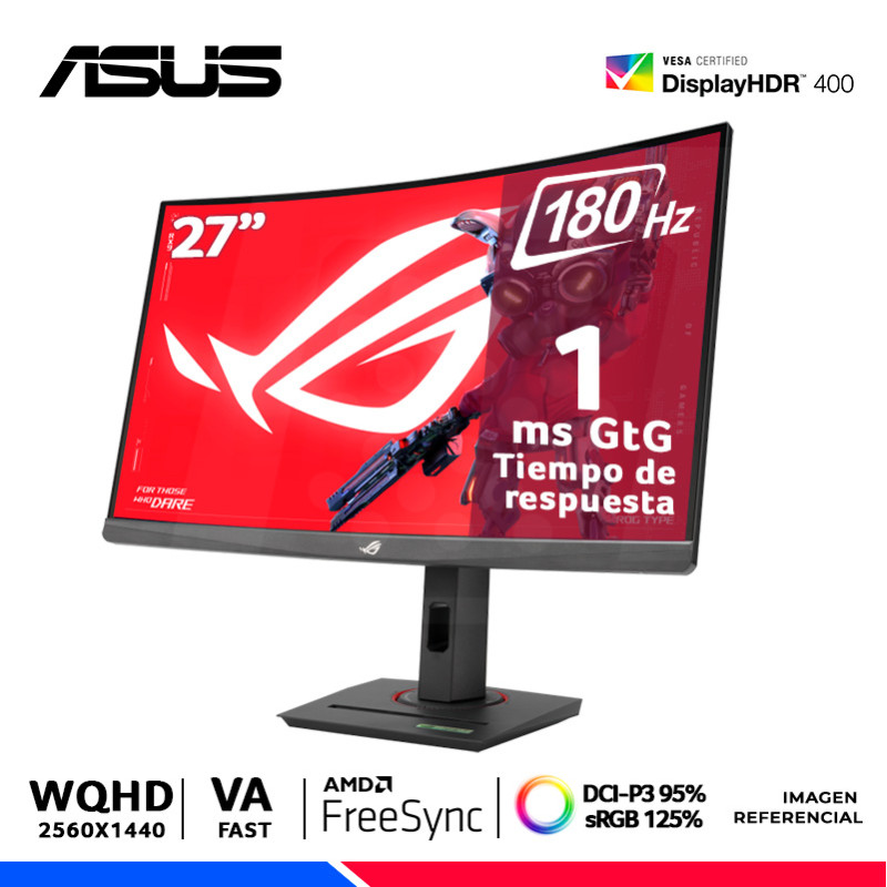 MONITOR GAMING ASUS ROG Strix XG27WCS, 27" CURVO VA FAST, WQHD, 180Hz, 1ms