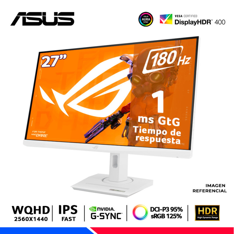 MONITOR ASUS ROG Strix XG27ACG-W, 27" FAST IPS, WQHD, 180Hz, 1ms, G-Sync MONITOR ASUS ROG Strix XG27ACG-W, 27" FAST IPS, WQHD, 180Hz, 1ms, G-Sync