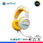 AURICULAR ANTRYX IRIS-W YELLOW, 7.1 VIRTUAL SURROUND, USB, RAINBOW AURICULAR ANTRYX IRIS-W YELLOW, 7.1 VIRTUAL SURROUND, USB, RAINBOW