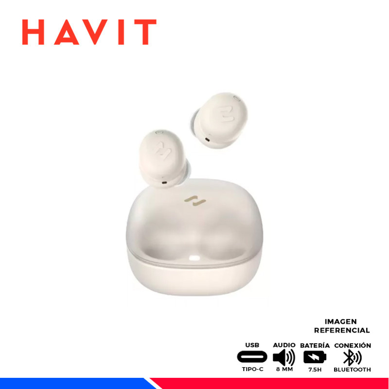 AURICULAR HAVIT TW-969, BLUETOOTH, BEIGE