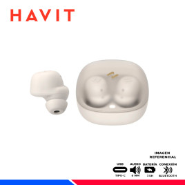 AURICULAR HAVIT TW-969, BLUETOOTH, BEIGE