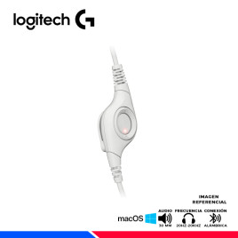 MICROFONO AURICULAR LOGITECH H390 USB, CANCELACION DE RUIDO, WHITE