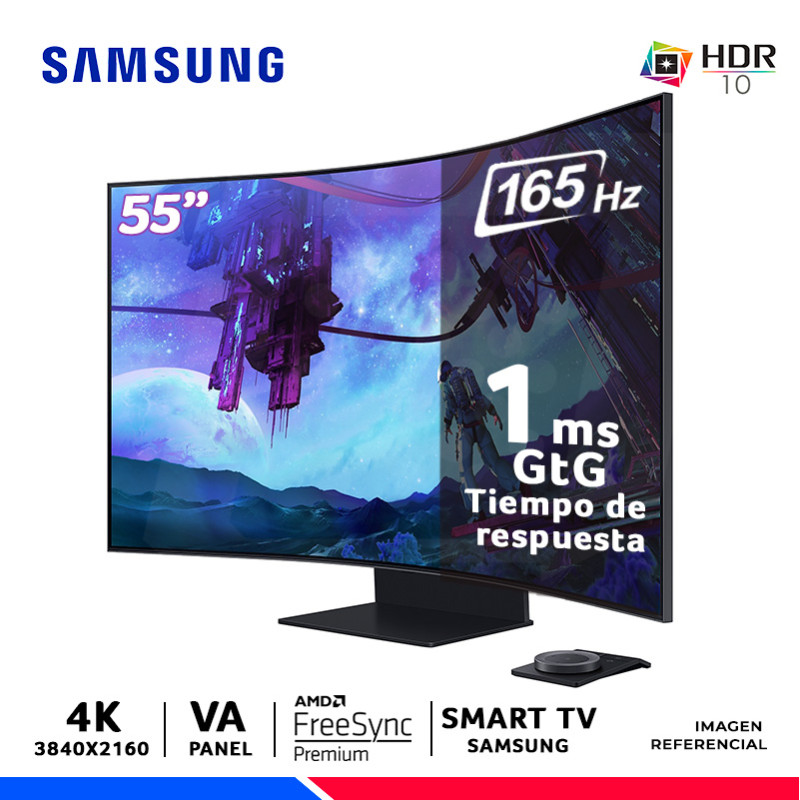MONITOR SAMSUNG LS55CG97WNLXPE, Odyssey ARK 2da Gen, 55" Curvo VA, 4K, 165Hz, 1ms, MONITOR SAMSUNG LS55CG97WNLXPE, Odyssey ARK 2da Gen, 55" Curvo VA, 4K, 165Hz, 1ms,