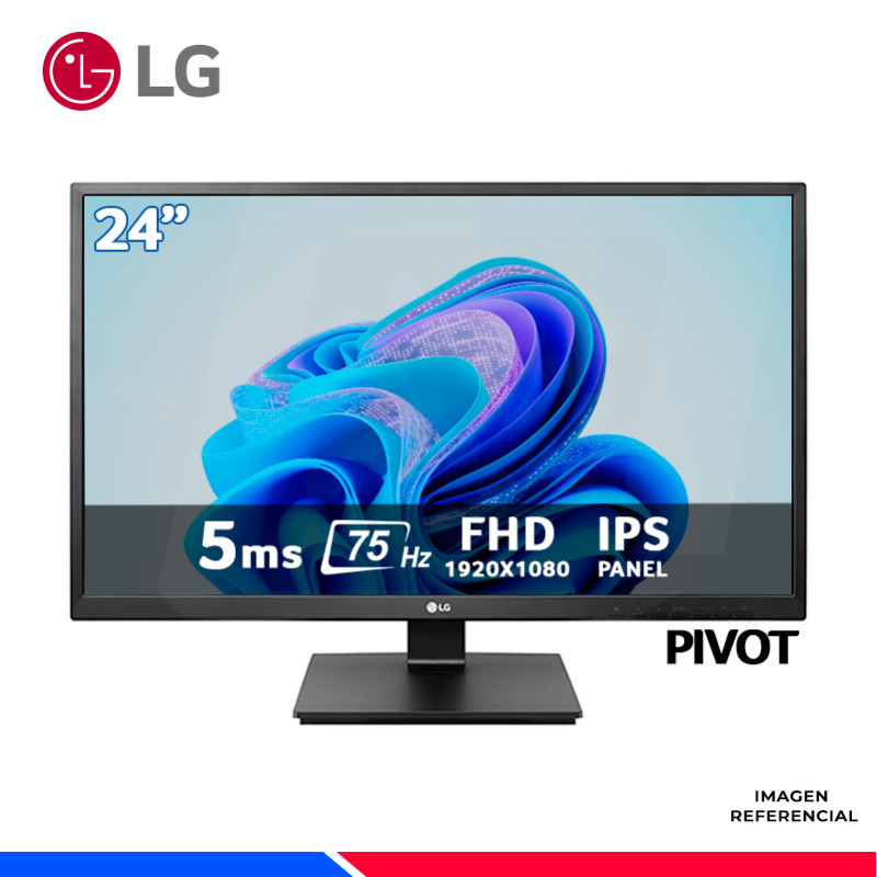 MONITOR LG BUSINESS 24BK550Y-B, 24" IPS, FHD, 75Hz, 5ms, PARLANTE, PIVOT MONITOR LG BUSINESS 24BK550Y-B, 24" IPS, FHD, 75Hz, 5ms, PARLANTE, PIVOT