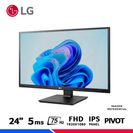 MONITOR LG BUSINESS 24BK550Y-B, 24" IPS, FHD, 75Hz, 5ms, PARLANTE, PIVOT