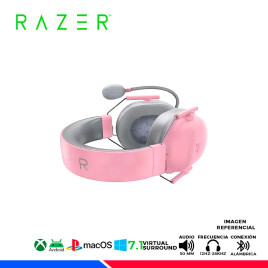 AURICULAR RAZER BLACKSHARK V2 X, MULTIPLATAFORMA, 7.1, CUARZO
