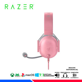 AURICULAR RAZER BLACKSHARK V2 X, MULTIPLATAFORMA, 7.1, CUARZO