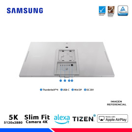 MONITOR SAMSUNG LS27C900PANXZA, ViewFinity S9, 27" IPS, 5K, 60Hz, Cámara SlimFit 4K